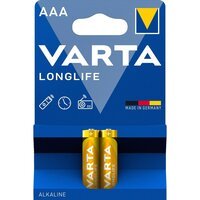 Батарейка VARTA LONGLIFE лужна AAAблістер, 2 шт. (4103101412)
