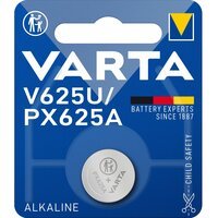 Батарейка VARTA лужна V 625 U (AG625, GPAX625A, EPX625G, KA625, R625, PX625A) блістер, 1 шт. (4626101401)