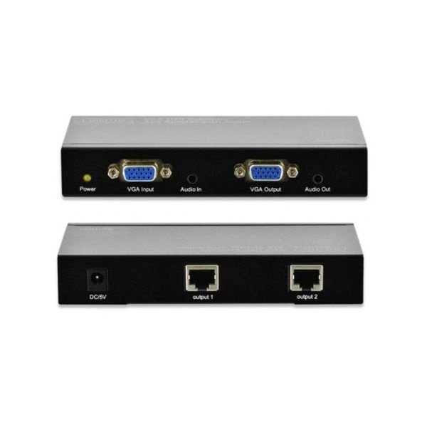 

Кабель VGA удлинитель Digitus 2-port extender over UTP 300m, Black