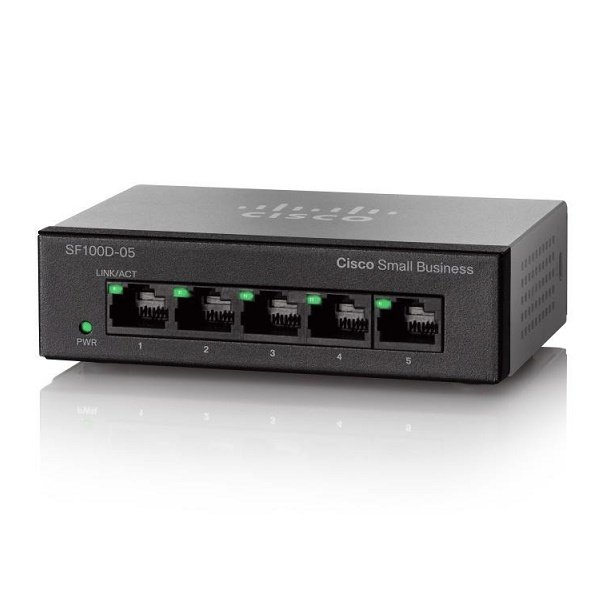 

Коммутатор Cisco SB SF110D-05 5-Port 10/100 Desktop Switch (SF110D-05-EU)