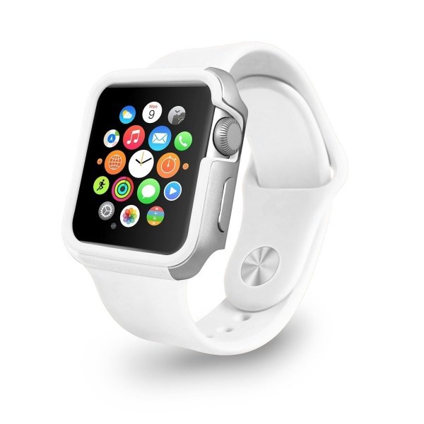 

Чехол-бампер Ozaki O!coat для Apple Watch 38cm-Shockband Case White
