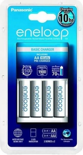 

Зарядное устройство Panasonic Basic Charger+ Eneloop 4AA 1900 mAh New