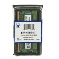 Пам'ять для ноутбука Kingston DDR3 1600 2GB 1,5V (KVR16S11S6/2)
