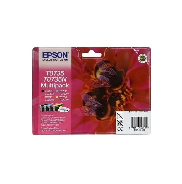 

Картридж струйный EPSON StC79/ 110, CX3900 Bundle, C, M, Y, Bk (C13T10554A10)