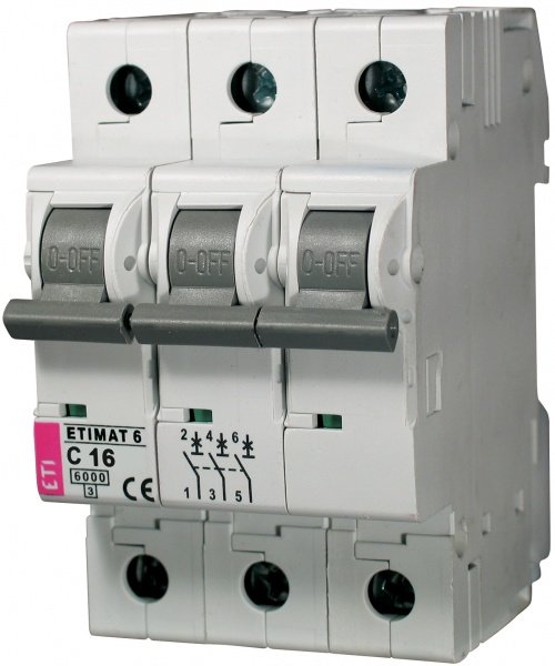 

Авт. выключатель ETI ETIMAT 6 3p C 16А