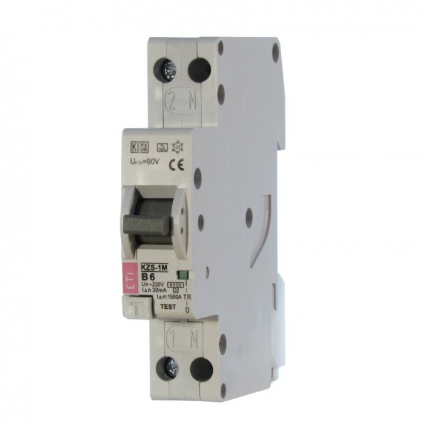 

Дифференциальный автомат ETI KZS-1M SUP C 25/0,03 тип A (6kA)