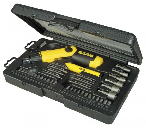 

Отвертка с трещоткой Stanley Pistol Grip Ratchet, 36 насадок (0-63-038)