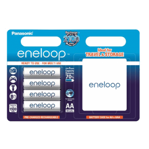 

Аккумулятор Panasonic Eneloop AA 1900 mAh 4BP + case