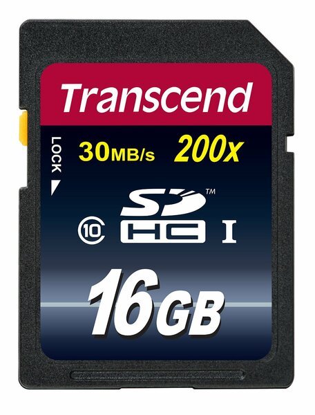 

Карта памяти TRANSCEND SDHC 16GB Class 10 R30 MB/s (TS16GSDHC10)