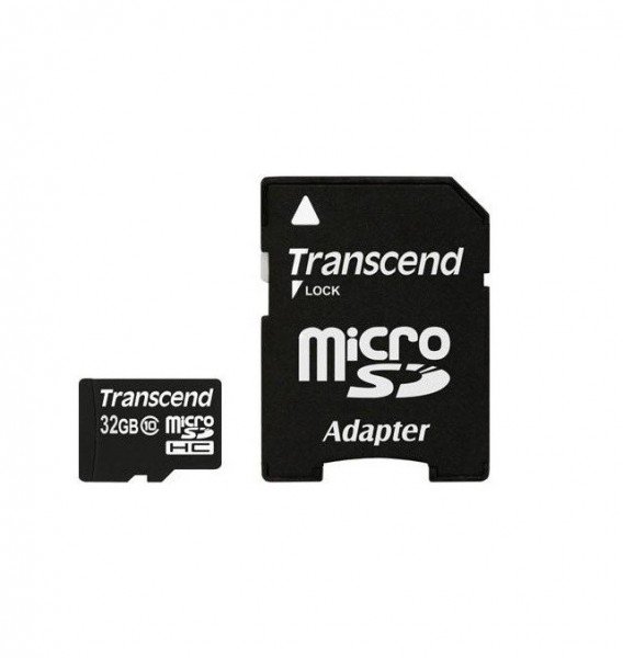 

Карта памяти Transcend microSDHC 32GB Class 10 + SD-адаптер