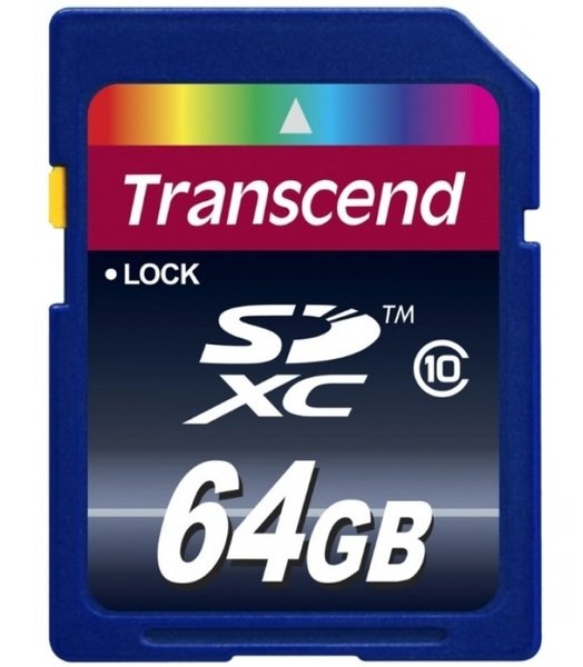

Карта памяти TRANSCEND SDXC 64GB Class 10 R30 MB/s (TS64GSDXC10)