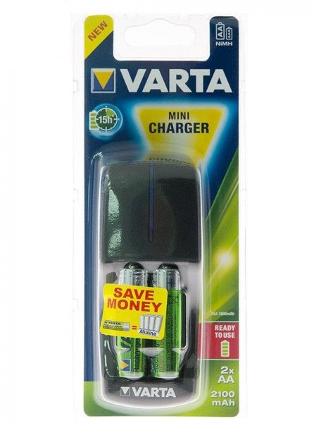 Акція на Зарядное устройство VARTA Mini Charger + 2AA 2100 mAh від MOYO