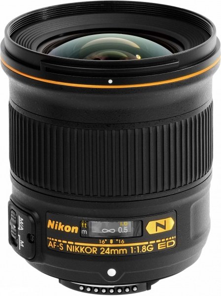 Акція на Объектив Nikon AF-S 24 mm f/1.8G ED (JAA139DA) від MOYO