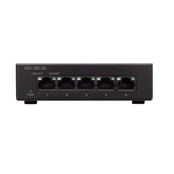 

Коммутатор Cisco SB SG110D-05 5-Port Gigabit Desktop Switch (SG110D-05-EU)