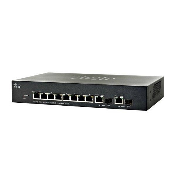 

Коммутатор Cisco SB SF302-08PP 8-port 10/100 PoE+ Managed Switch (SF302-08PP-K9-EU)
