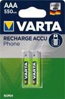 Аккумулятор VARTA NI-MH Phone AAA 550 мАч, 2 шт. (58397101402)