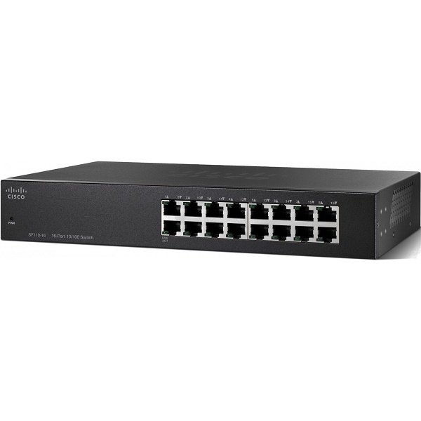 

Коммутатор Cisco SB SF110-16 16-Port 10/100 Switch (SF110-16-EU)