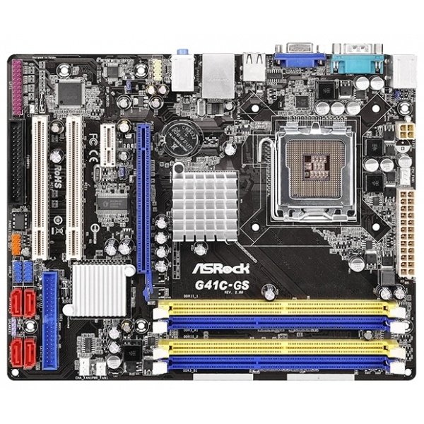 

Материнская плата ASRock G41C-GS_R2.0 2xDDR3/2xDDR2 (G41C-GS_R2.0)