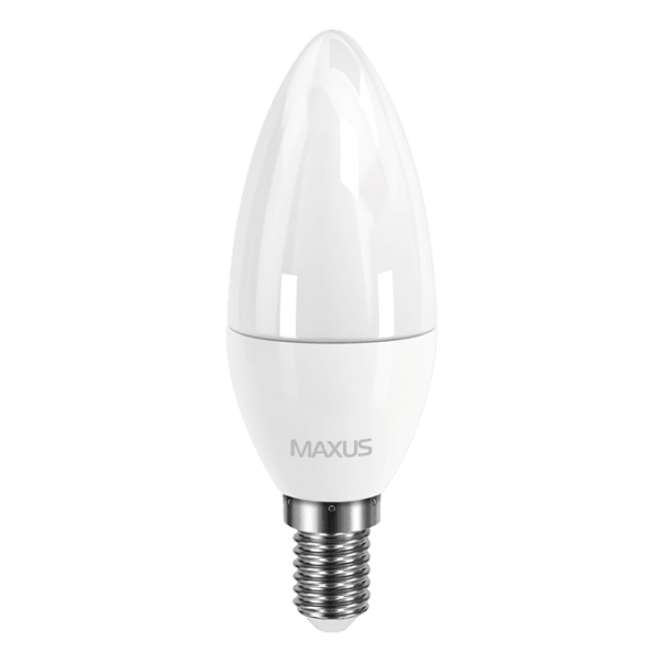 

Комплект светодиодных ламп MAXUS C37 CL-F 4W яркий свет 220V E14 (по 3шт) (3-LED-5312)