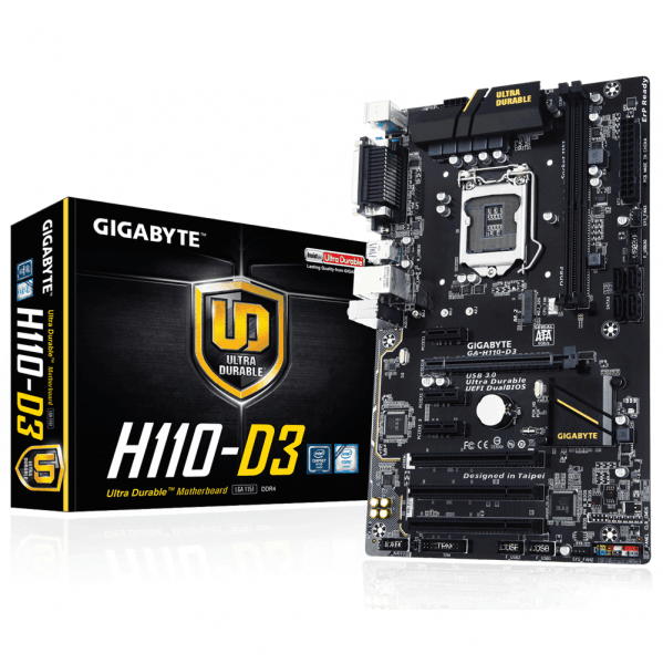 

Материнская плата GIGABYTE GA-H110-D3