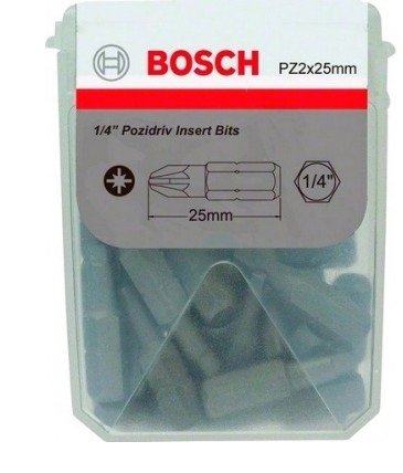 

Набор бит Bosch Extra-Hart PZ2, 25мм