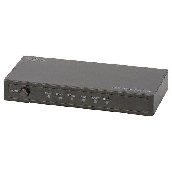 

Видеосплиттер Digitus HDMI (INx1 - OUTx4), 4K, black