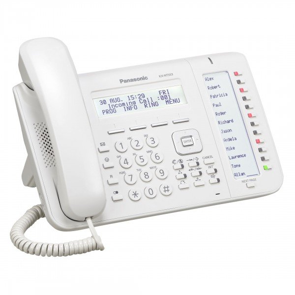 

Проводной IP-телефон Panasonic KX-NT553RU White для АТС Panasonic KX-TDE/NCP/NS