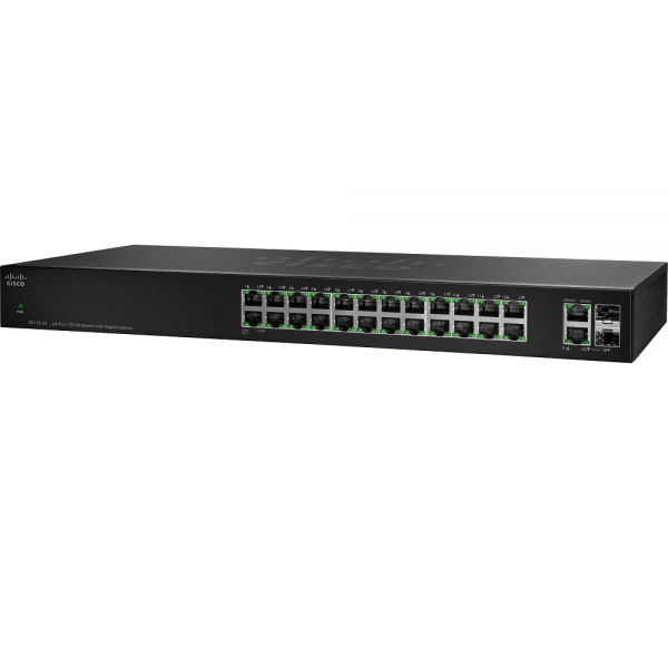 

Коммутатор Cisco SF112-24 24-Port 10/100 Switch with Gigabit Uplinks (SF112-24-EU)