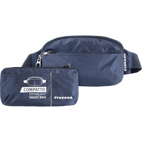 

Сумка на пояс Tucano COMPATTO XL WAISTBAG PACKABLE BLUE