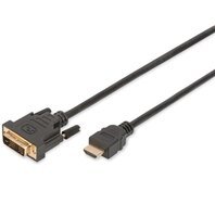 Кабель ASSMANN HDMI to DVI-D (AM / AM) 2m, black