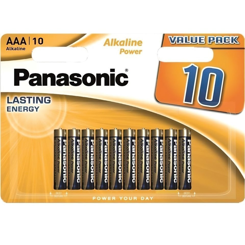 Батарейка Panasonic AAA LR03 Alkaline Power * 10 (LR03REB / 10BW) (1104663)