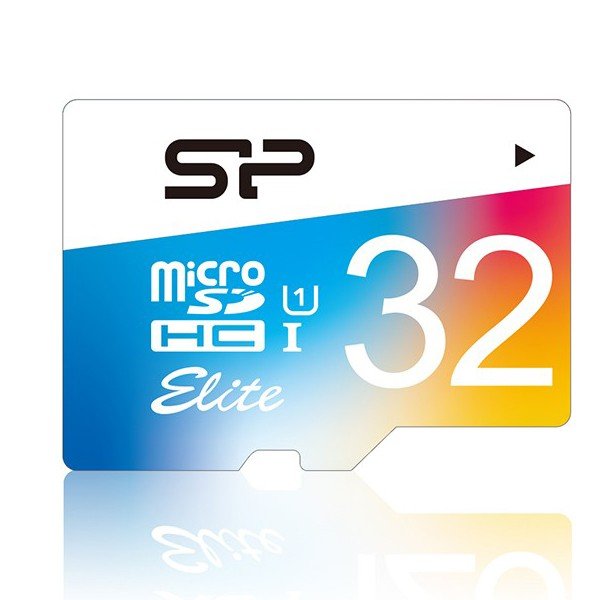 

Карта памяти Silicon Power microSDHC 32GB Class 10 UHS-I Elite Colorful + SD-адаптер
