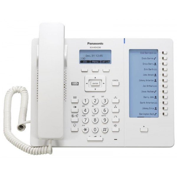 

Проводной IP-телефон Panasonic KX-HDV230RU White