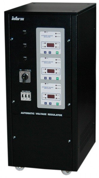 

Стабилизатор напряжения Inform Digital 30kVA 3ph STD range with breaker (815233030001)