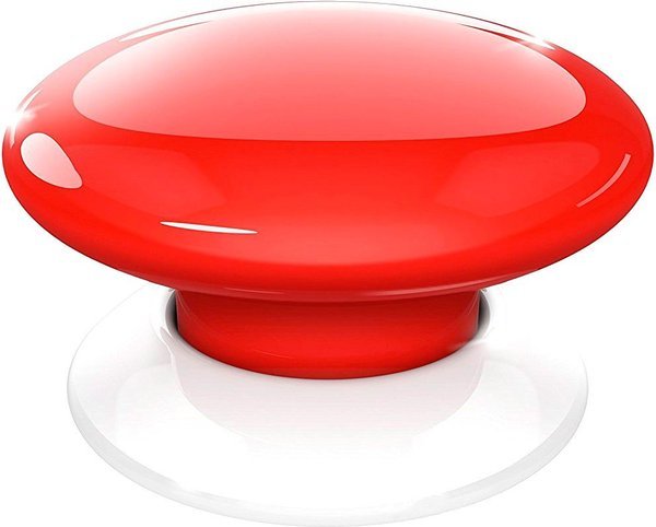 Акція на Кнопка управления Z-Wave Fibaro The Button red (красная) від MOYO