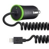 Зарядное устройство Belkin USB MicroCharger (12V + Apple Lightning cable, USB 2.1Amp), Черный (F8J078b