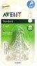 Соска силиконовая AVENT 3мес+ (SCF968/22) фото
