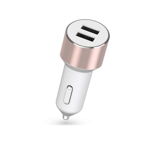 

Автомобильное зарядное устройство Kit Platinum Dual USB Charger 3.4A Rose Gold