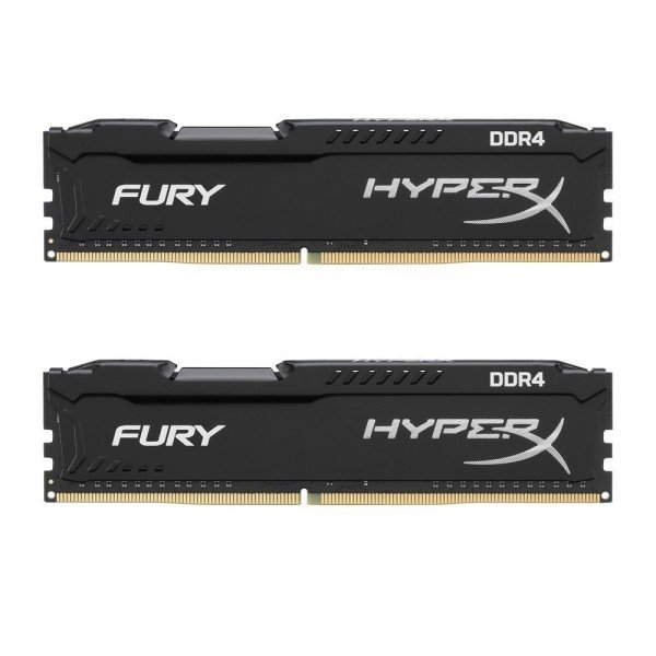 

Память для ПК Kingston HyperX FURY DDR4 2400 16 Гб (8Гбx2) KIT Black (HX424C15FB2K2/16)
