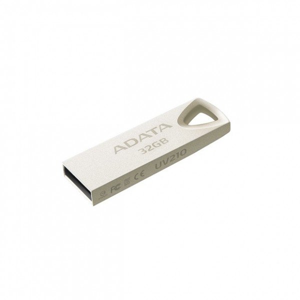 

Накопитель USB 2.0 ADATA UV210 32GB Metal Silver (AUV210-32G-RGD)