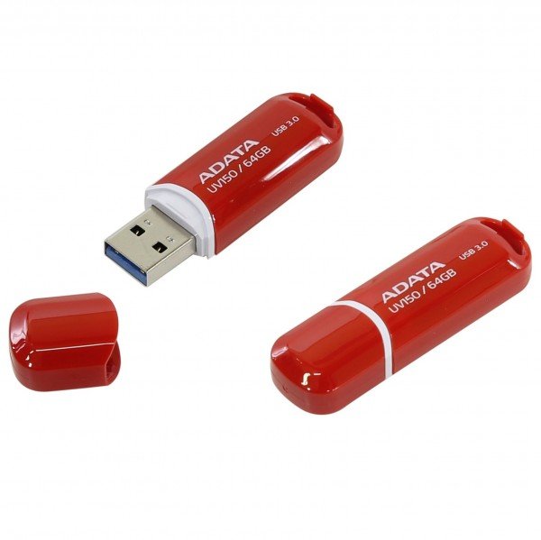 

Накопитель USB 3.0 ADATA UV150 64GB Red (AUV150-64G-RRD)