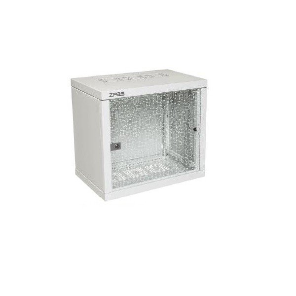 

Шкаф ZPAS 19" 15U 600x600 Z-BOX, съемные бок.стенки, стекл.дверь, 100kg max, серый