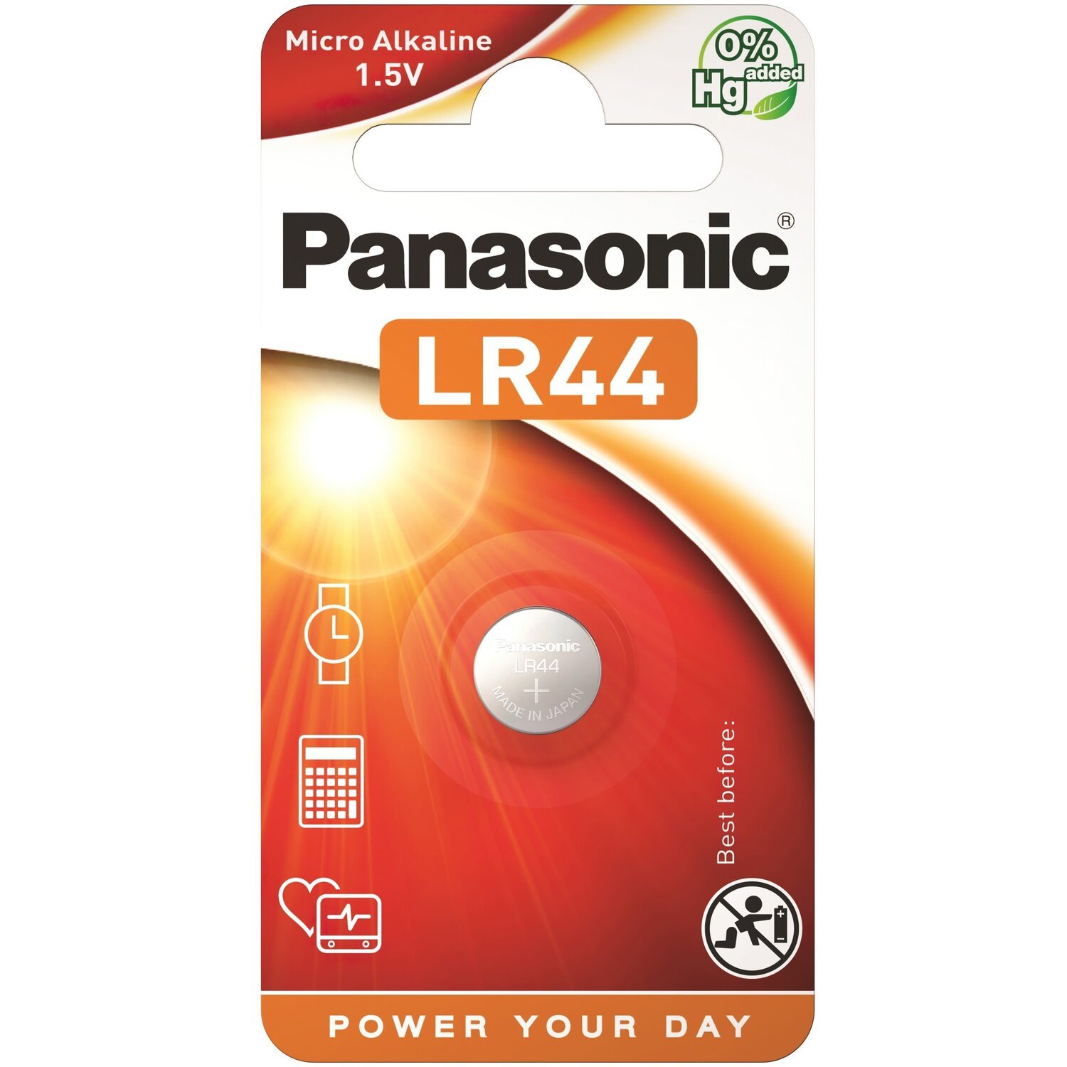 Батарейка Panasonic LR44 * 1 (LR-44EL / 1B) (1159680)