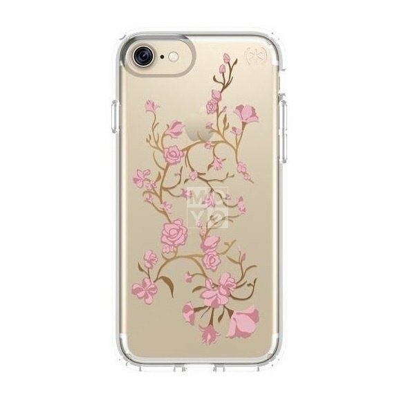 

Чехол Speck для iPhone 8/7 Presidio Clear With Graphics Goldenblossom Pink/Clear