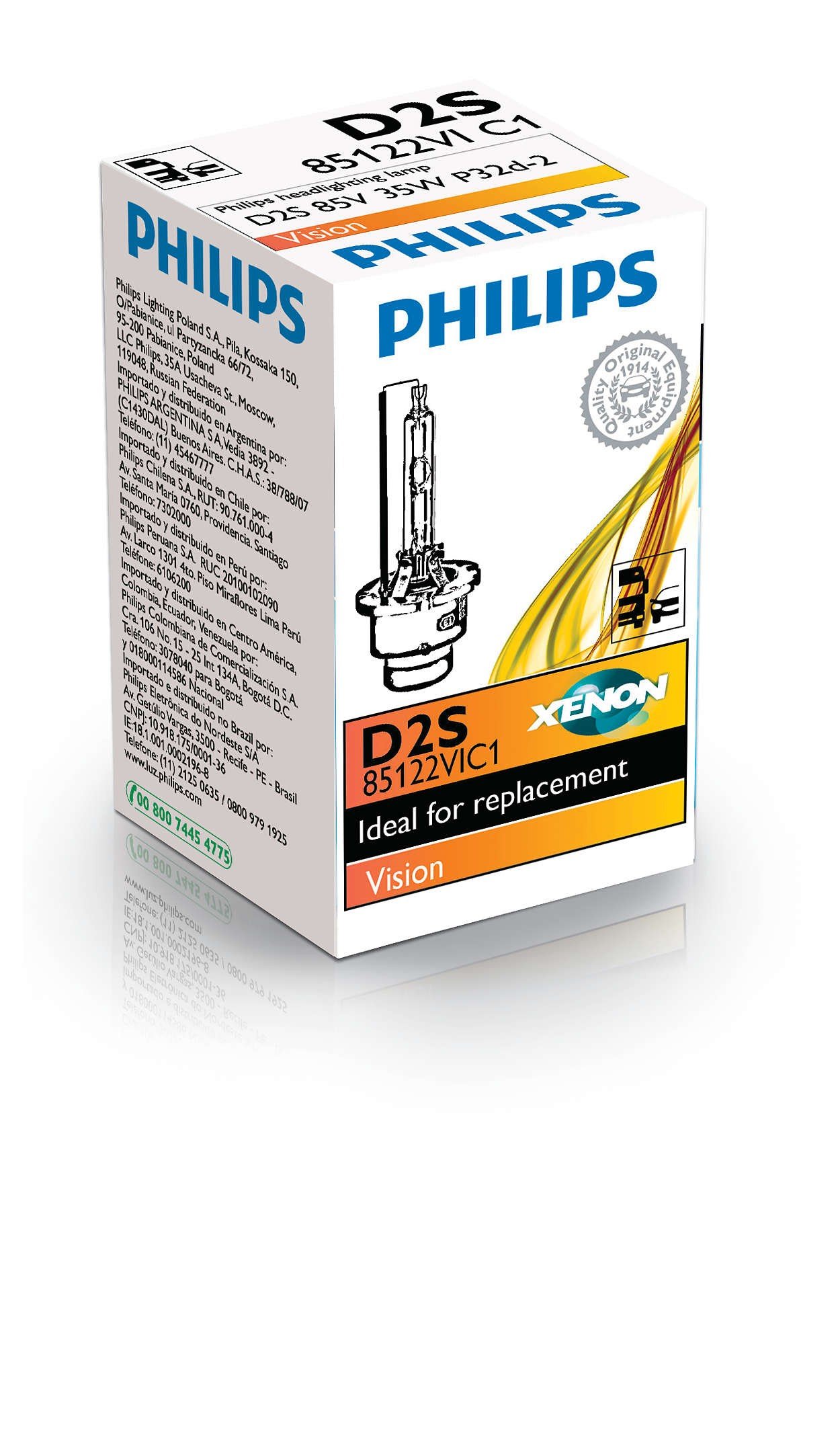 

Лампа ксеноновая Philips D2S Vision (85122VIC1)