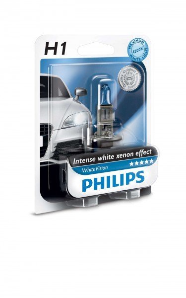 

Лампа галогеновая Philips H1 WhiteVision +60% (12258WHVB1)