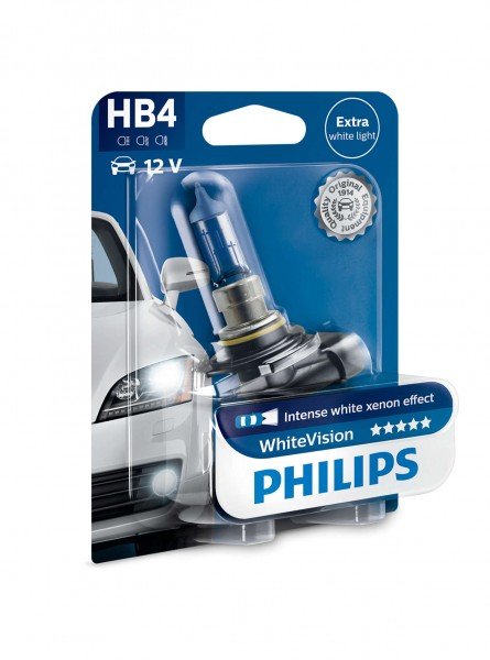 

Лампа галогеновая Philips HB4 WhiteVision +60% (9006WHVB1)
