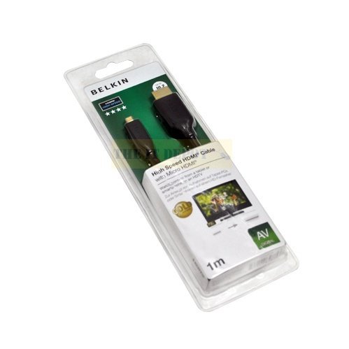 

Кабель HDMI Belkin (AM/DM) High Speed 1м Black