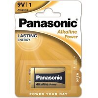  Батарейка Panasonic Alkaline Power 6LR61REB/1BP Alkaline 