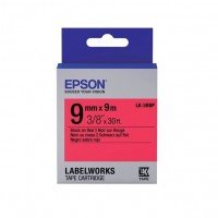 Картридж с лентой Epson LK3RBP принтеров LW-300/400/400VP/700 Pastel Blk/Red 9mm/9m (C53S653001)